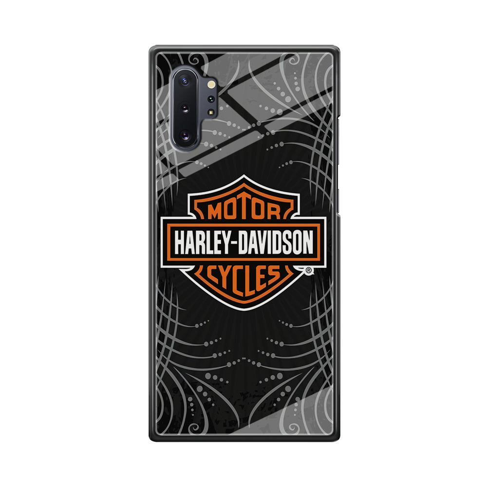 Harley Davidson Grey Motif Samsung Galaxy Note 10 Plus Case