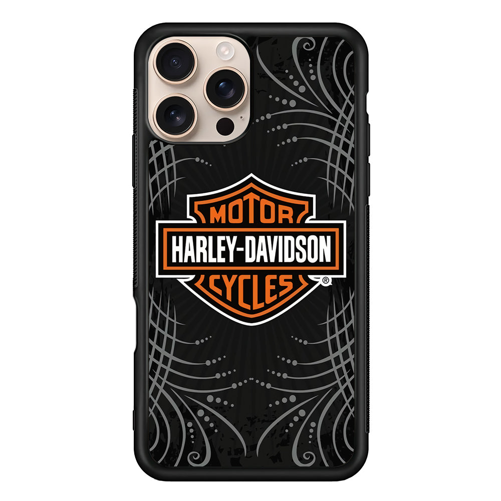 Harley Davidson Grey Motif iPhone 16 Pro Case - Altracase
