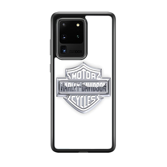 Harley Davidson Logo Silve Samsung Galaxy S20 Ultra Case