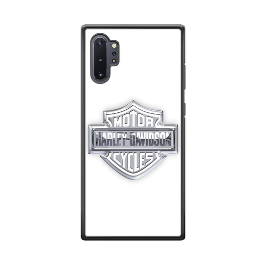 Harley Davidson Logo Silver Samsung Galaxy Note 10 Plus Case