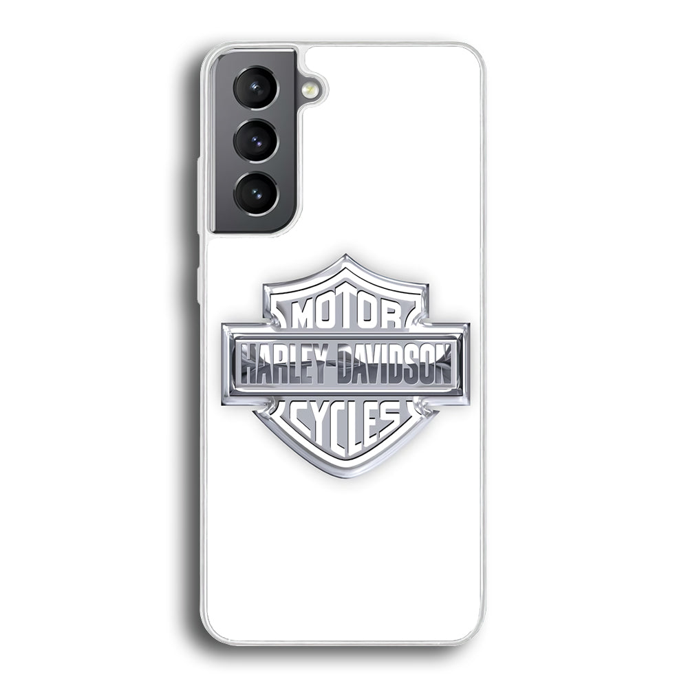 Harley Davidson Logo Silver Samsung Galaxy S21 Plus Case