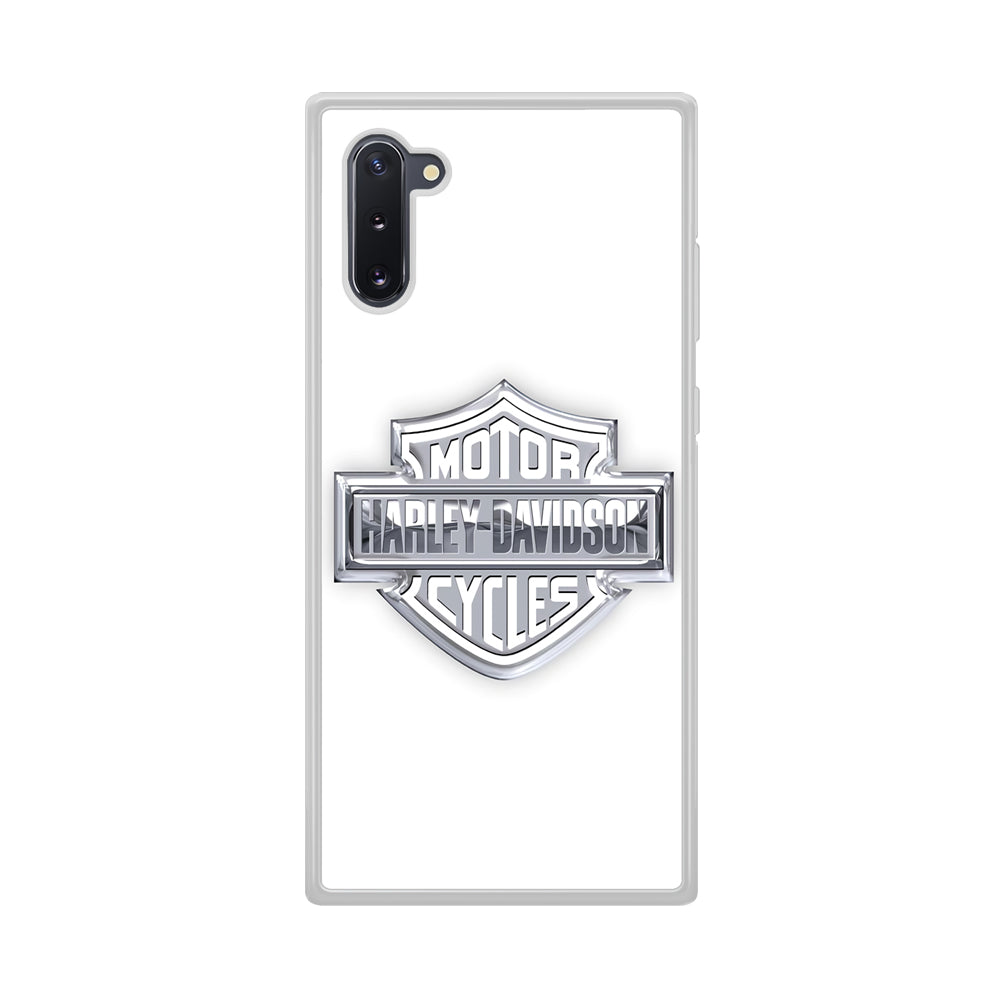 Harley Davidson Logo Silver Samsung Galaxy Note 10 Case