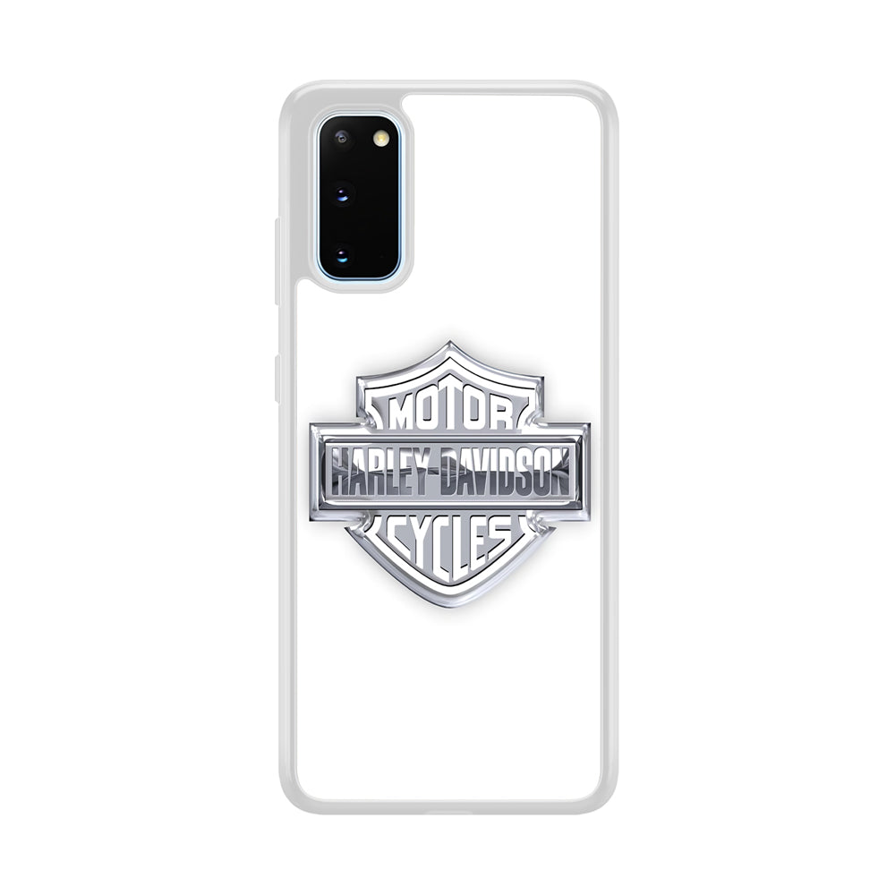 Harley Davidson Logo Silver Samsung Galaxy S20 Case