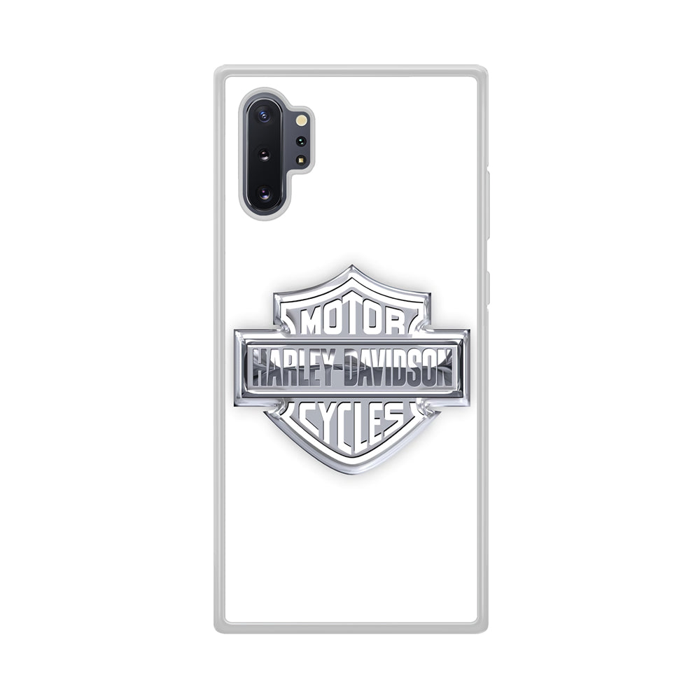 Harley Davidson Logo Silver Samsung Galaxy Note 10 Plus Case