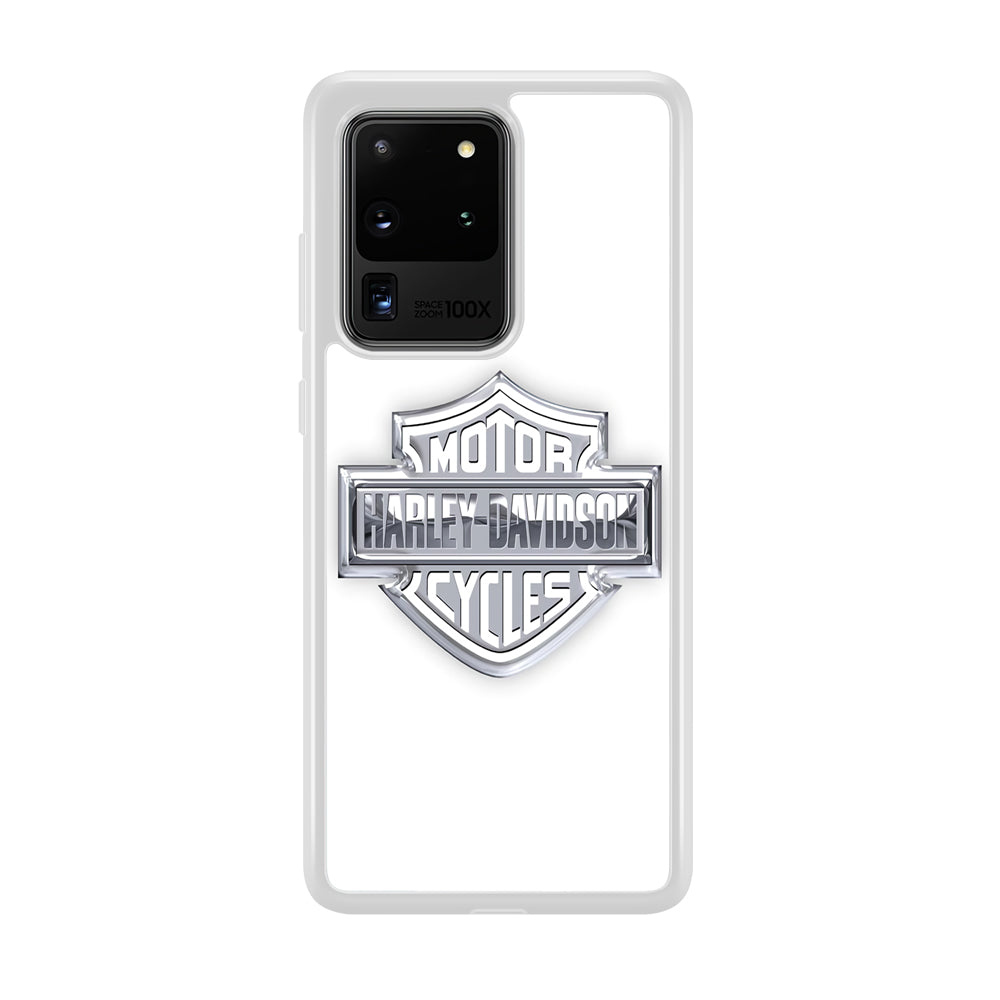 Harley Davidson Logo Silve Samsung Galaxy S20 Ultra Case