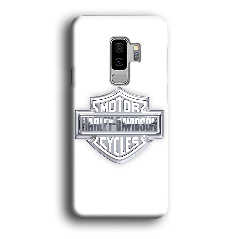 Harley Davidson Logo Silver Samsung Galaxy S9 Plus Case