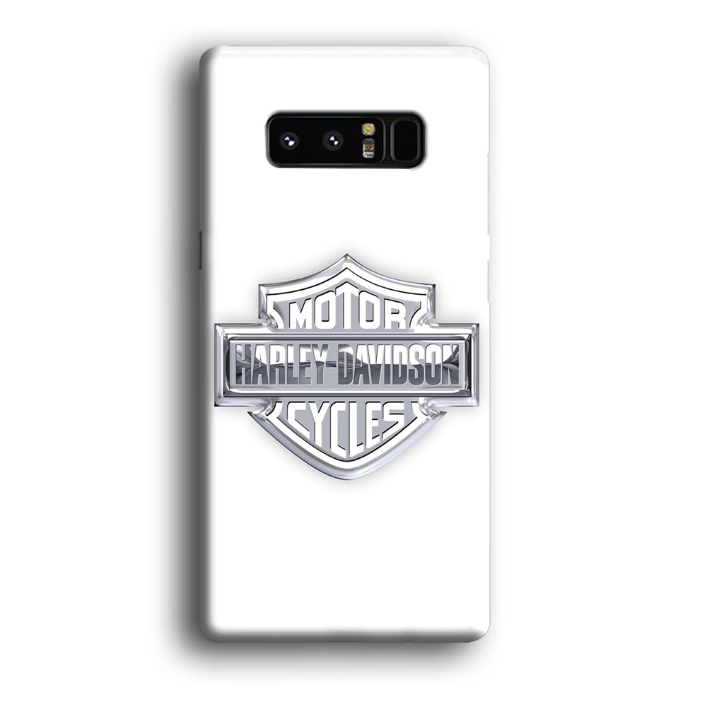 Harley Davidson Logo Silver Samsung Galaxy Note 8 Case