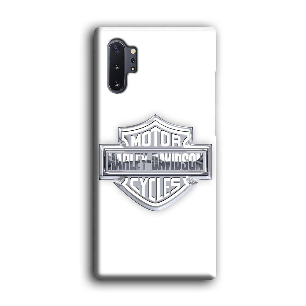 Harley Davidson Logo Silver Samsung Galaxy Note 10 Plus Case