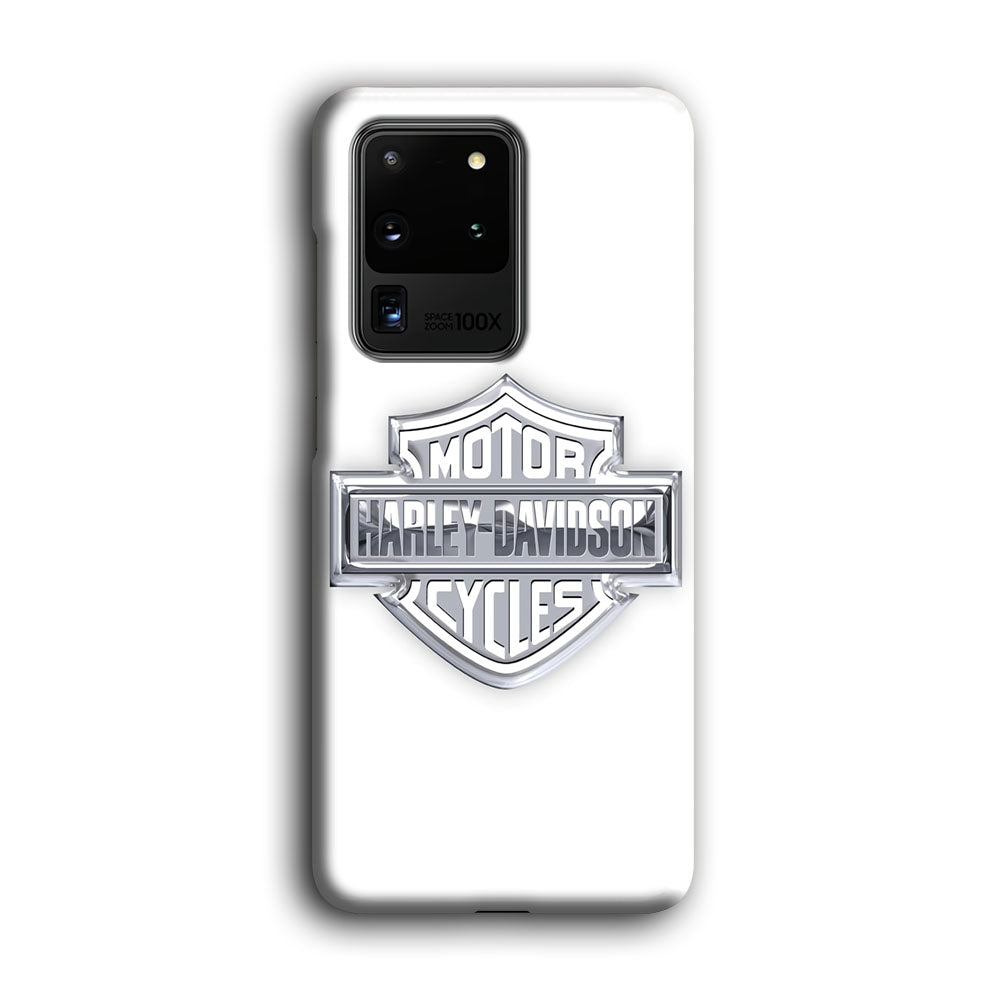 Harley Davidson Logo Silve Samsung Galaxy S20 Ultra Case