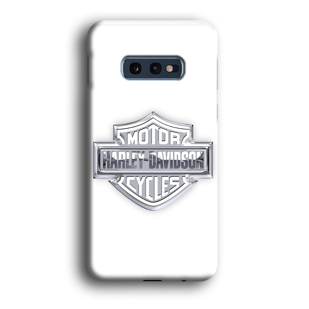 Harley Davidson Logo Silver Samsung Galaxy S10E Case