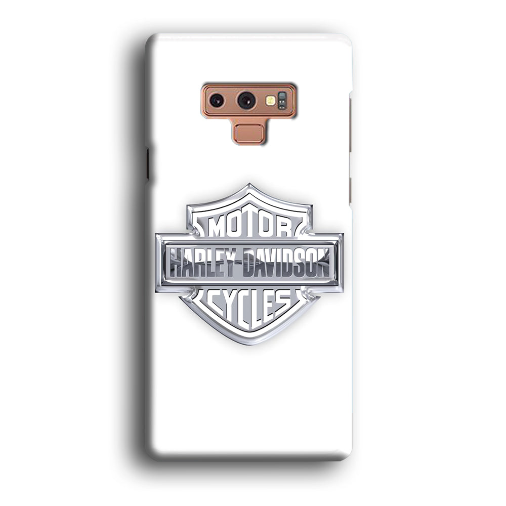 Harley Davidson Logo Silver Samsung Galaxy Note 9 Case