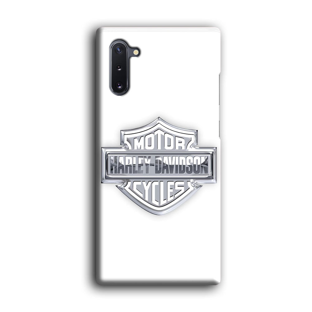 Harley Davidson Logo Silver Samsung Galaxy Note 10 Case