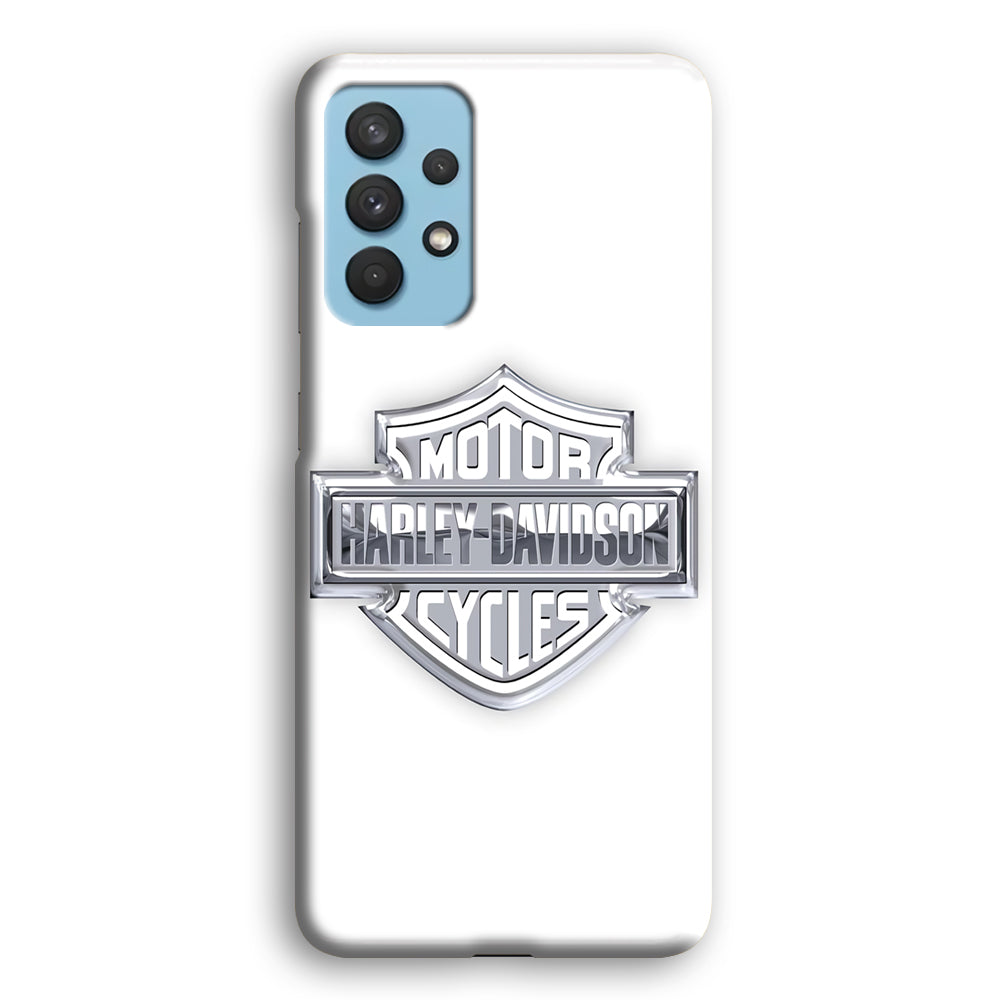 Harley Davidson Logo Silver Samsung Galaxy A32 Case