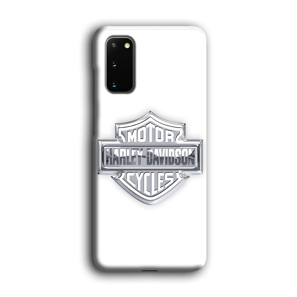 Harley Davidson Logo Silver Samsung Galaxy S20 Case