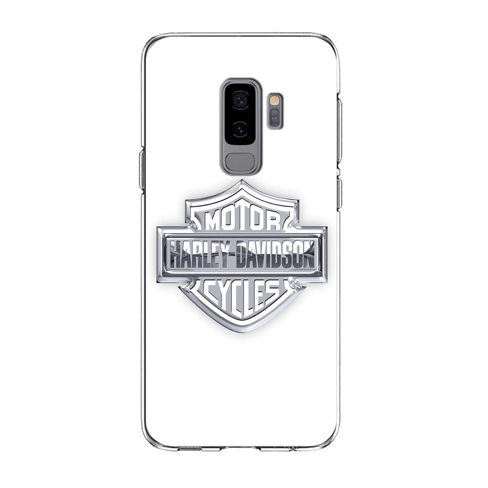 Harley Davidson Logo Silver Samsung Galaxy S9 Plus Case