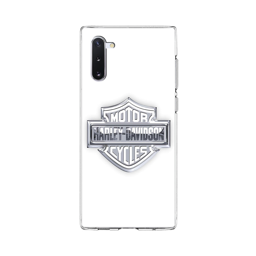 Harley Davidson Logo Silver Samsung Galaxy Note 10 Case