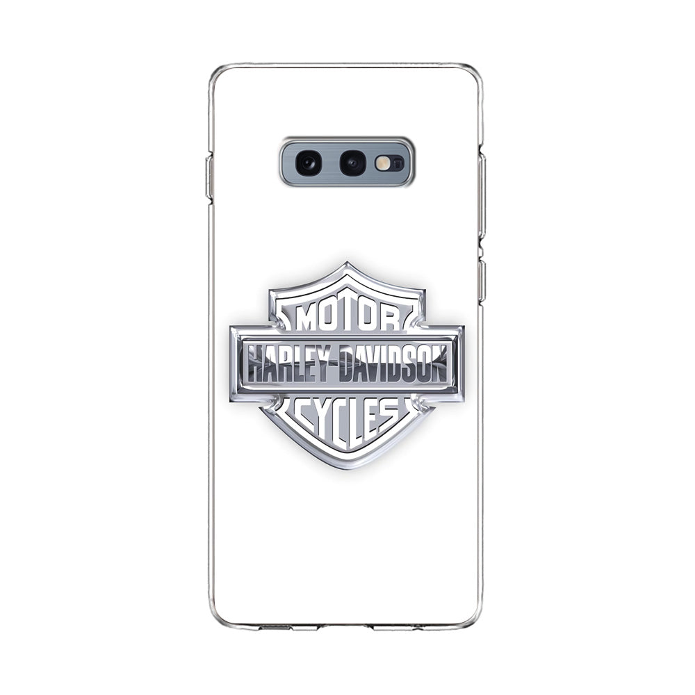 Harley Davidson Logo Silver Samsung Galaxy S10E Case