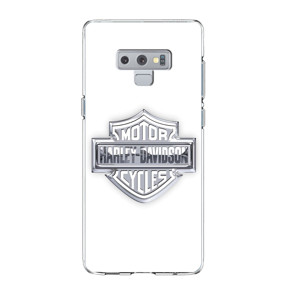 Harley Davidson Logo Silver Samsung Galaxy Note 9 Case