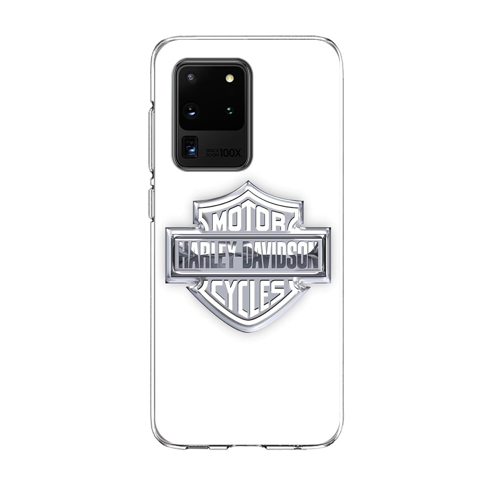 Harley Davidson Logo Silve Samsung Galaxy S20 Ultra Case