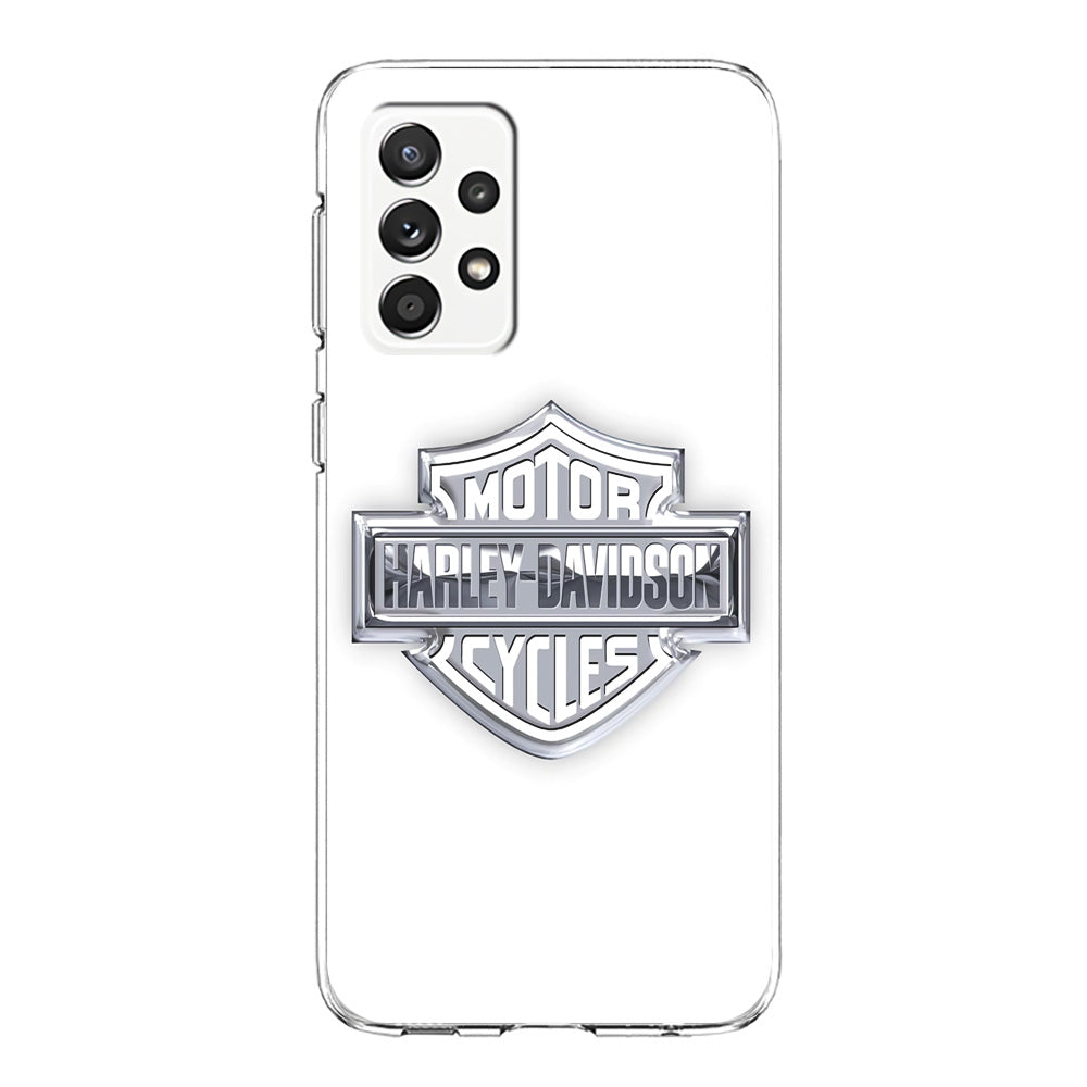 Harley Davidson Logo Silver Samsung Galaxy A52 Case