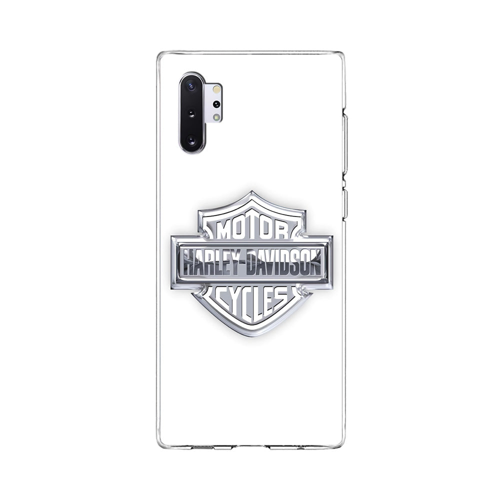 Harley Davidson Logo Silver Samsung Galaxy Note 10 Plus Case