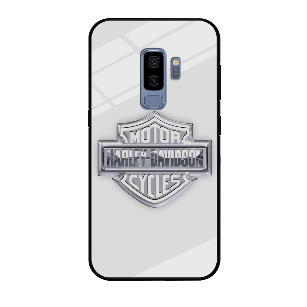 Harley Davidson Logo Silver Samsung Galaxy S9 Plus Case