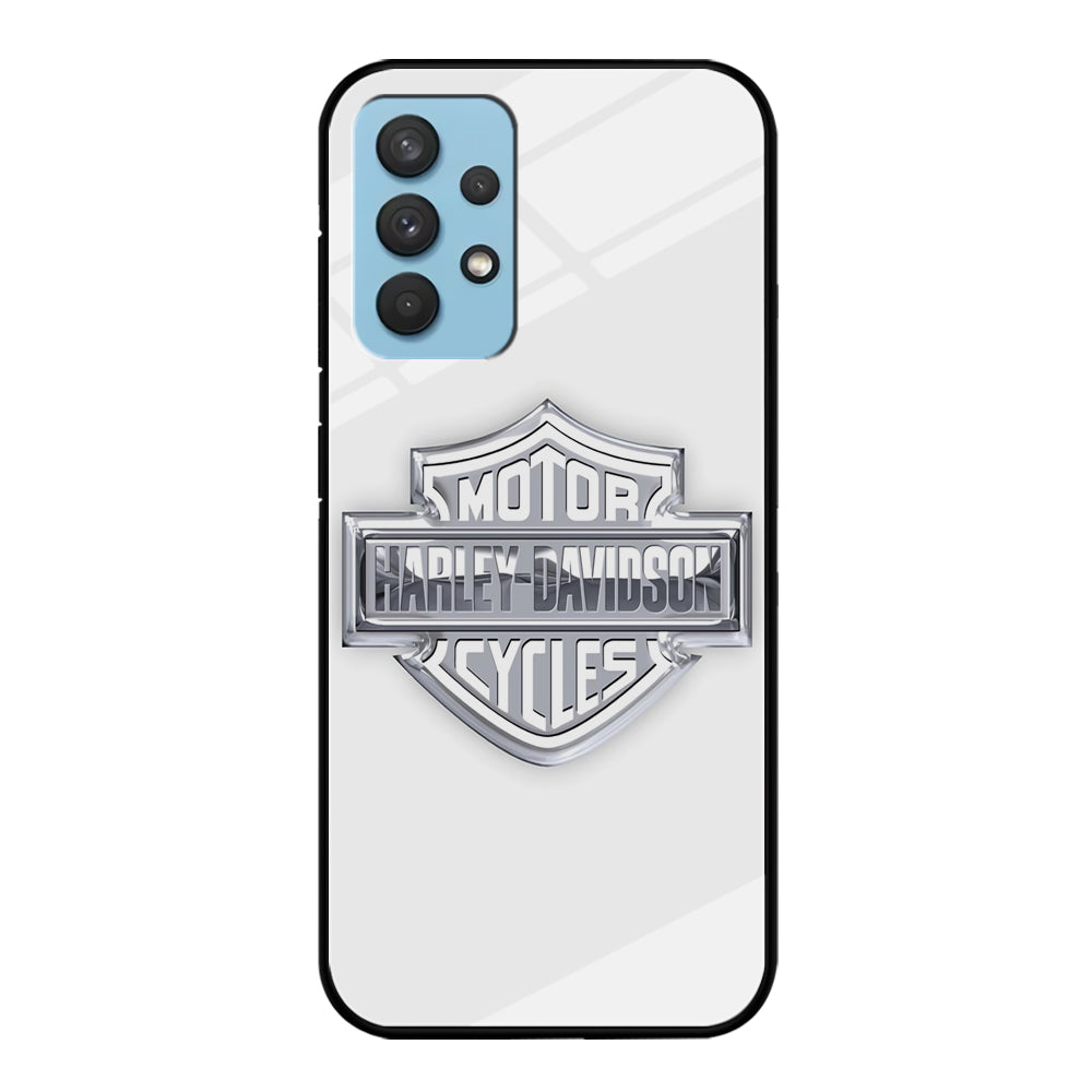 Harley Davidson Logo Silver Samsung Galaxy A32 Case