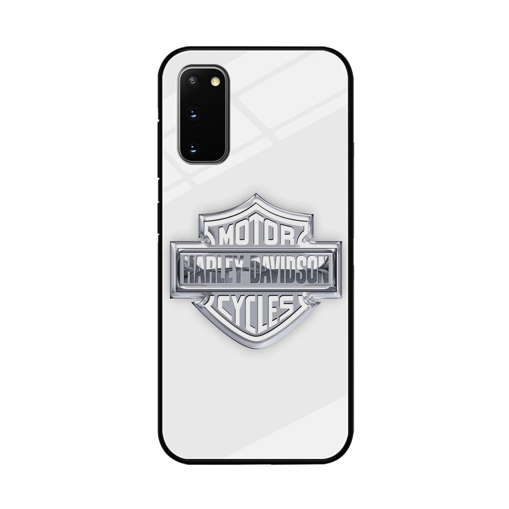 Harley Davidson Logo Silver Samsung Galaxy S20 Case