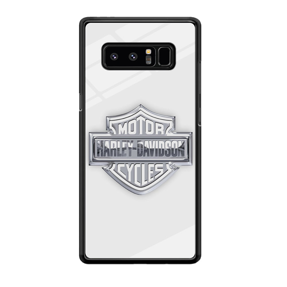 Harley Davidson Logo Silver Samsung Galaxy Note 8 Case