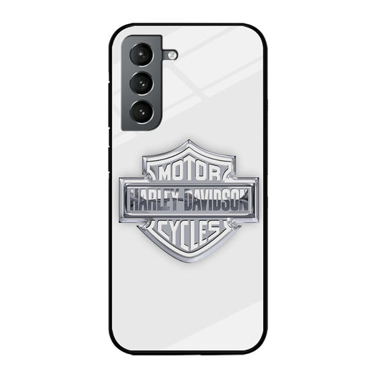 Harley Davidson Logo Silver Samsung Galaxy S21 Case