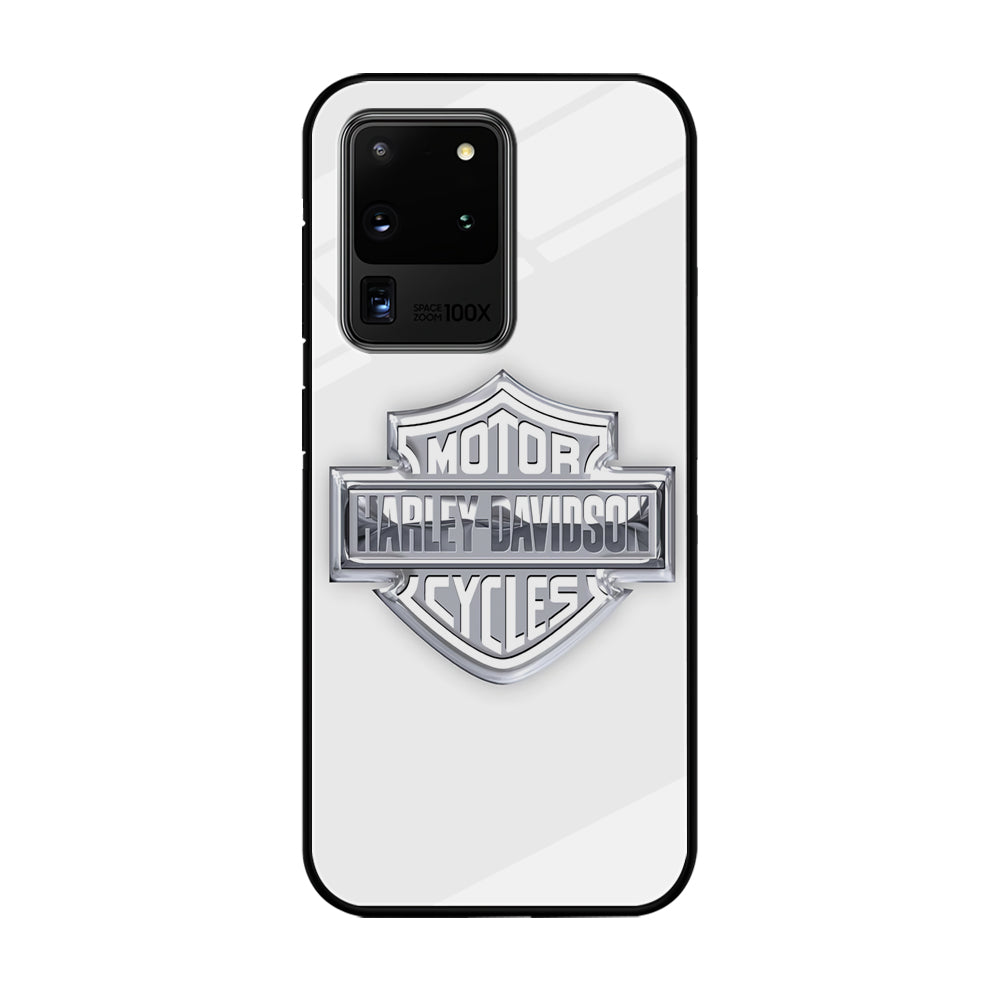 Harley Davidson Logo Silve Samsung Galaxy S20 Ultra Case