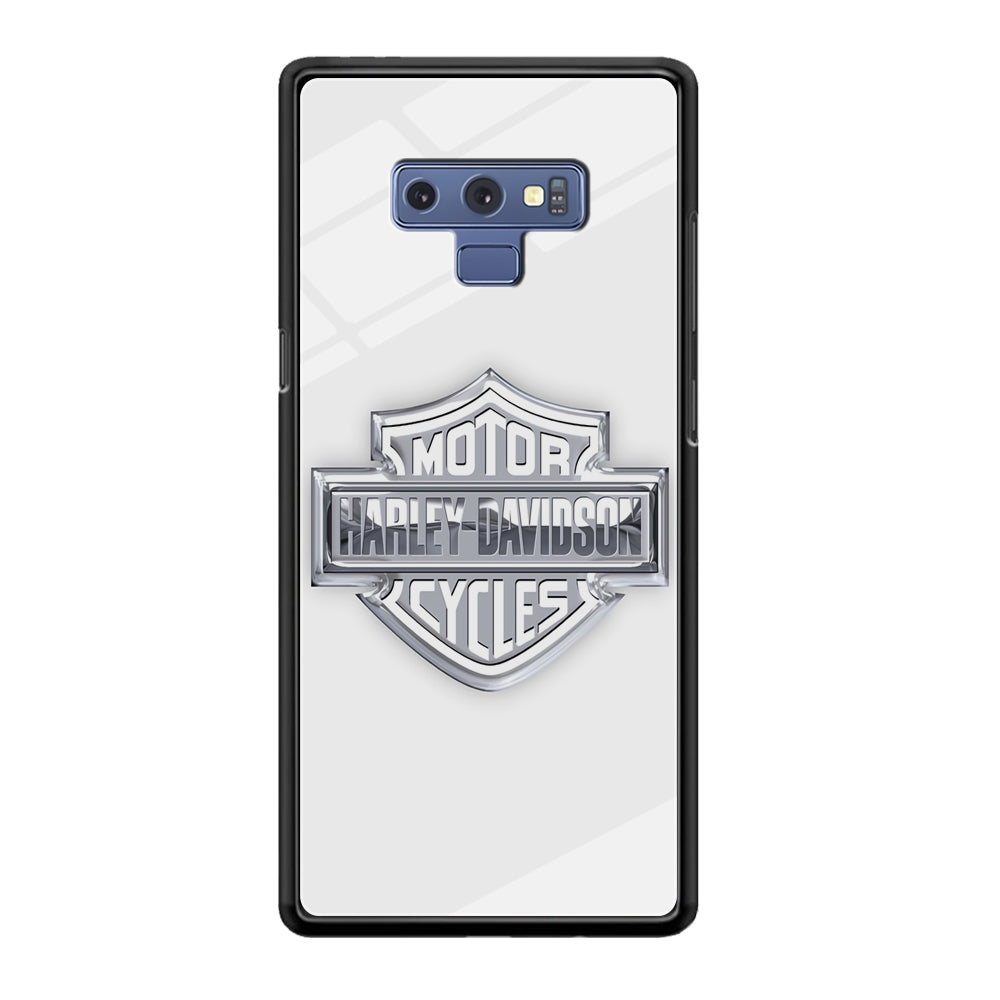 Harley Davidson Logo Silver Samsung Galaxy Note 9 Case