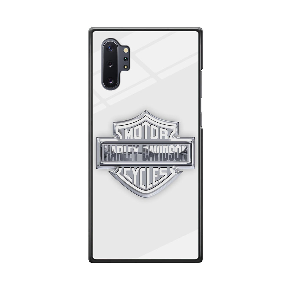 Harley Davidson Logo Silver Samsung Galaxy Note 10 Plus Case