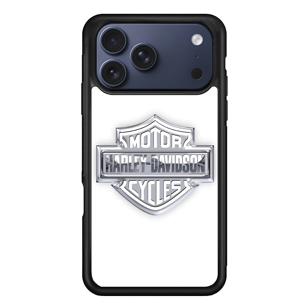 Harley Davidson Logo Silver iPhone 17 Pro Max Case - Altracase