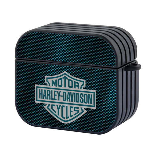 Harley Davidson Shiny Blue Steel Apple AirPods 4 Case - Altracase