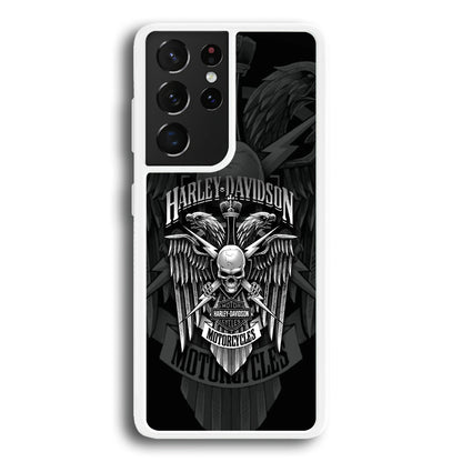 Harley Davidson Silver Eagle Samsung Galaxy S24 Ultra Case