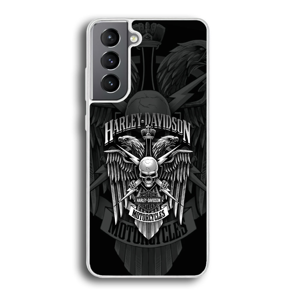 Harley Davidson Silver Eagle Samsung Galaxy S22 Case