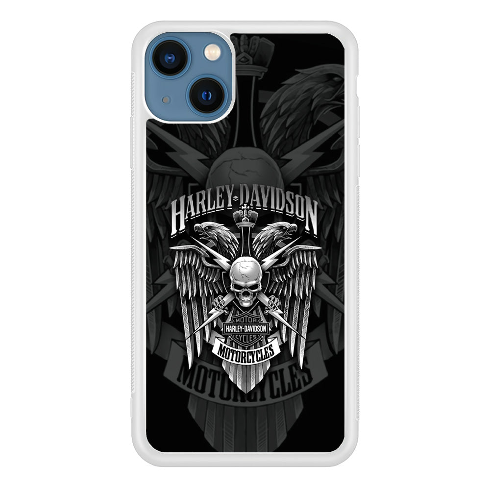 Harley Davidson Silver Eagle iPhone 15 Case