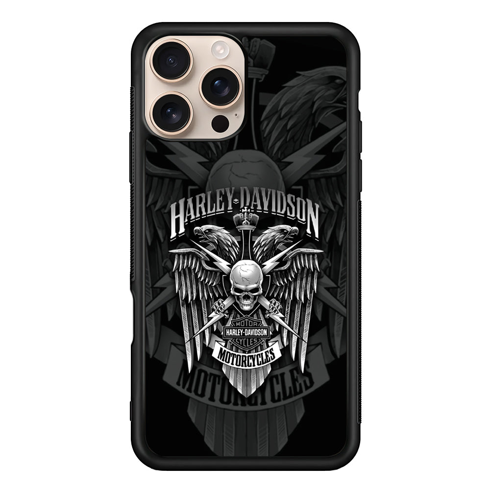 Harley Davidson Silver Eagle iPhone 16 Pro Case - Altracase