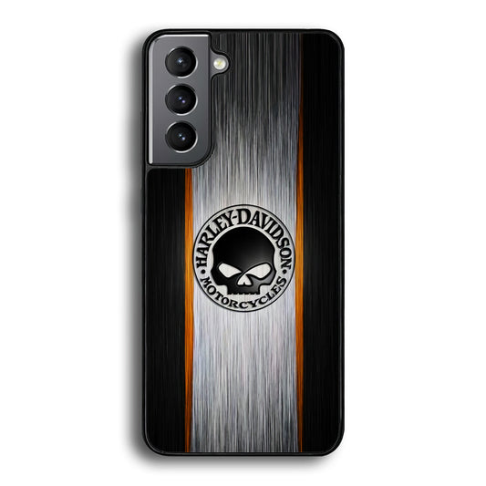 Harley Davidson Skull Circle Samsung Galaxy A16 Case-Mobile Phone Case-Rubber Black (2D Case)-Altracase