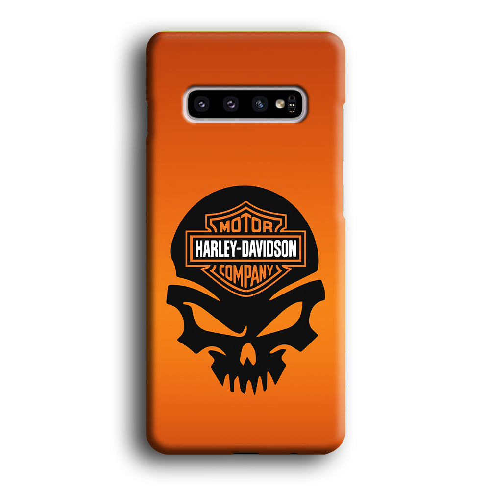 Harley Davidson Skull Logo Samsung Galaxy S10 Case