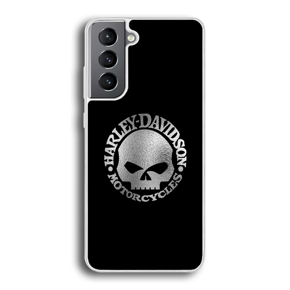 Harley Davidson Skull Silver Samsung Galaxy S23 Plus Case