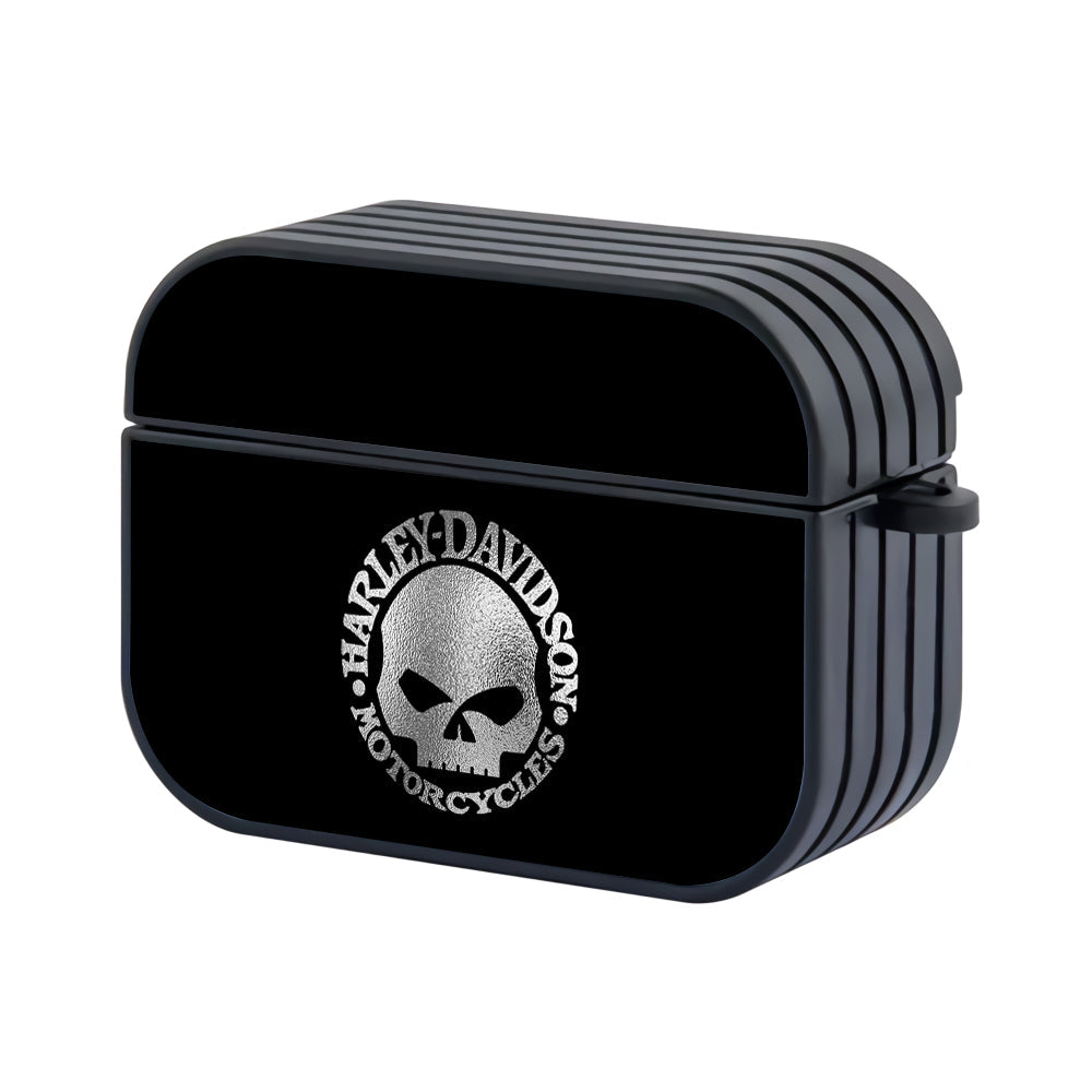 Harley Davidson Skull Silver Apple AirPods Pro 3 Case - Altracase