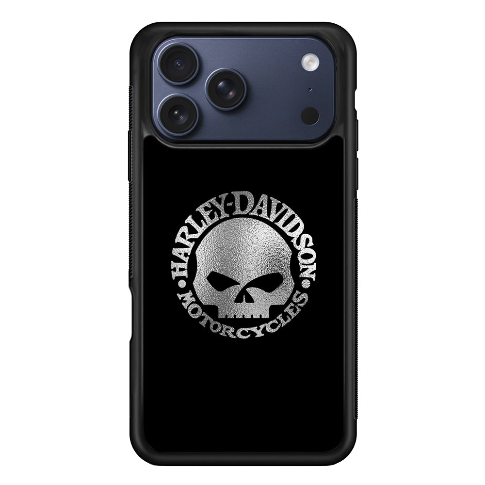 Harley Davidson Skull Silver iPhone 17 Pro Case - Altracase