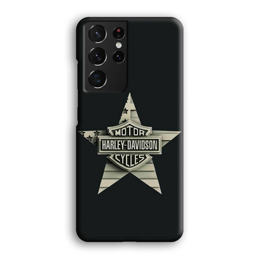 Harley Davidson Star Logo Samsung Galaxy S21 Ultra Case