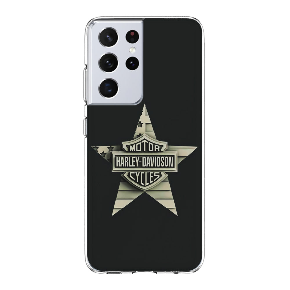 Harley Davidson Star Logo Samsung Galaxy S21 Ultra Case