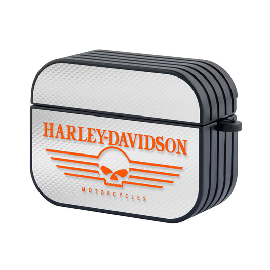 Harley Davidson White Metal Apple Airpods Pro Case - Altracase