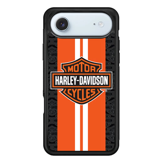 Harley Davidson White Striped Orange iPhone 17 Air Case - Altracase