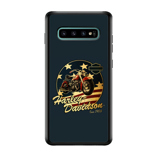 Harley Vintage Logo Samsung Galaxy S10 Case