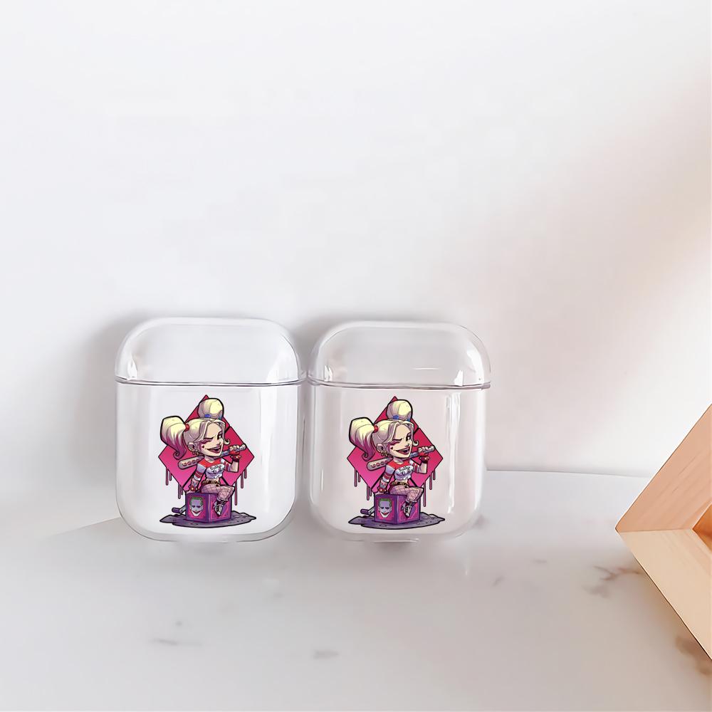 Harly Queen Mini Cartoon Hard Plastic Protective Clear Case Cover For Apple Airpods-AirPod Case-Altracase